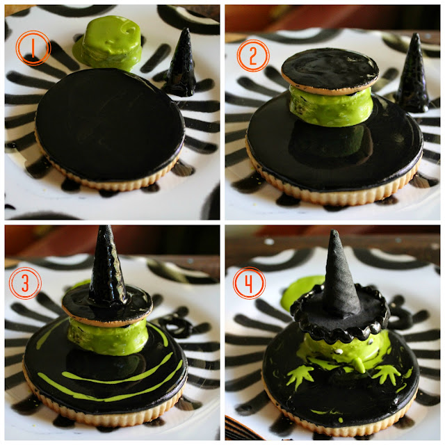 Green Witch decorated cookie, Halloween decorated cookies, green witch cookies, witch's hat cookie, decorated cookies, melting with cookies, Halloween decorated cookies,