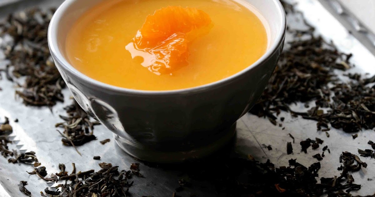 mandarin posset à la gelée thé vert jasmin | On dine chez Nanou