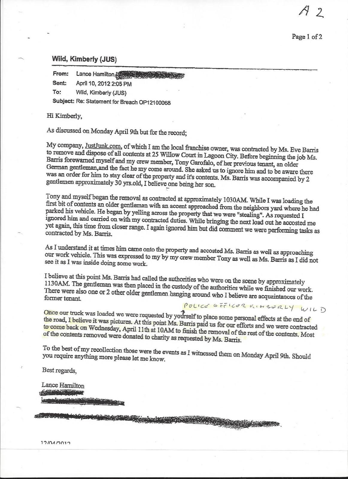 40) Criminal Activities By Police Reported And Ignored By The Authorities.