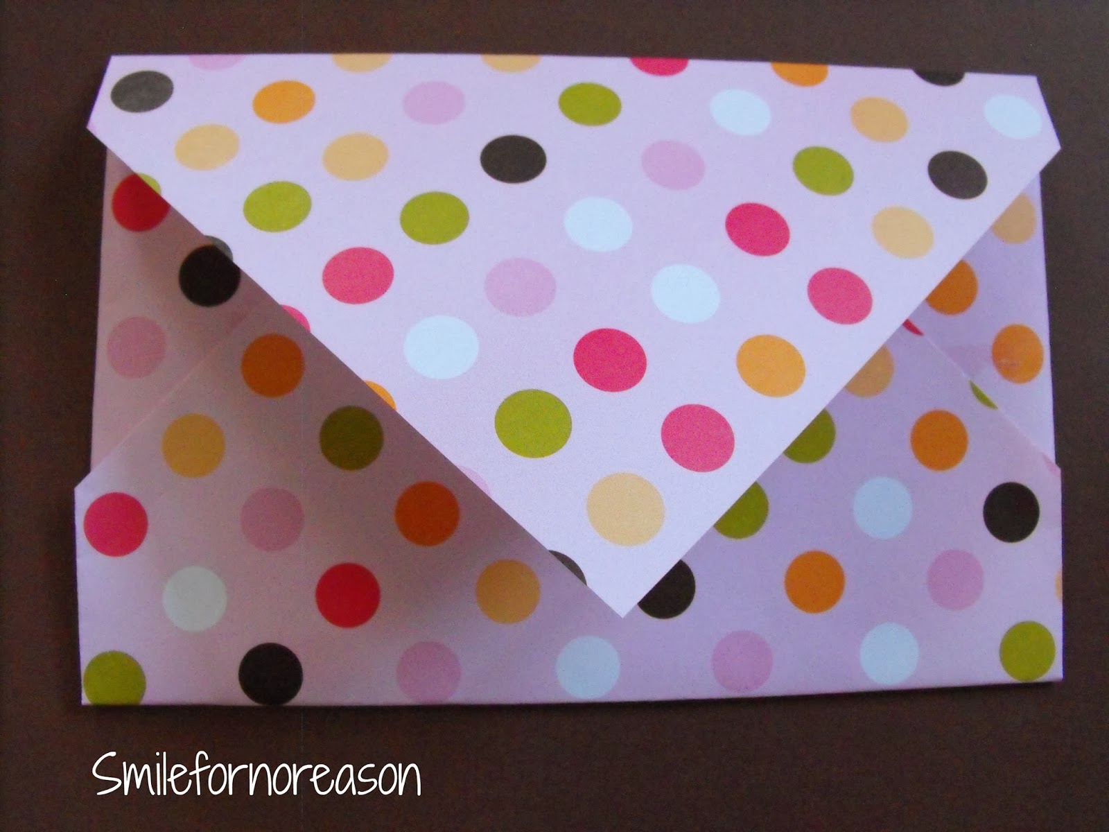 Smile for no reason Make Your Own Pretty Envelopes