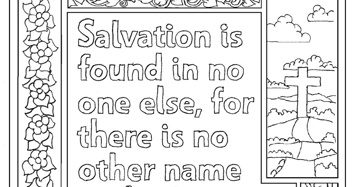 Coloring Pages for Kids by Mr. Adron Acts 412 Print and Color Page