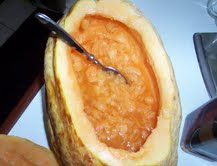 .COCINA CHILENA: MELON CON VINO