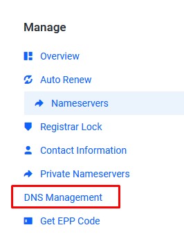 DNS Management Idcloudhost