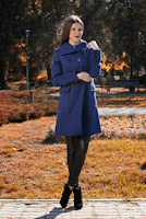 Palton albastru TC115 (Ama Fashion)