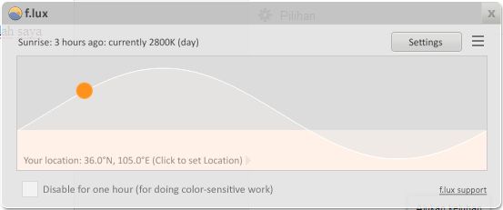 F.lux Filter Pelindung Mata Gratis Untuk PC Windows, Mac, Linux, IOS dan Android