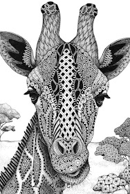 03-Giraffe-Kristin-Moger-Domestic-and-Wild-Zentangle-Animal-Portraits-www-designstack-co