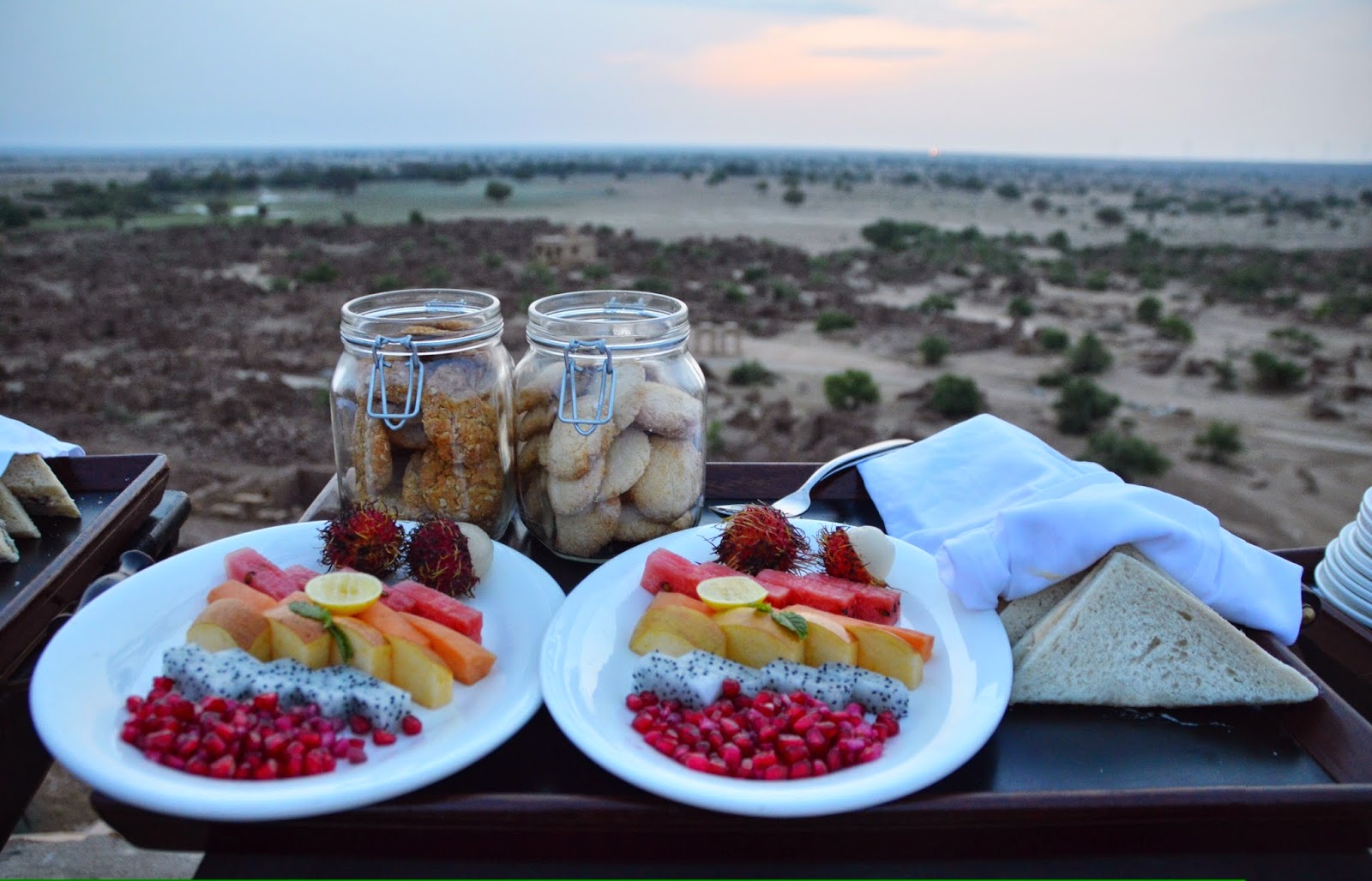 Khaba fort breakfast suryagarh rajasthan morning