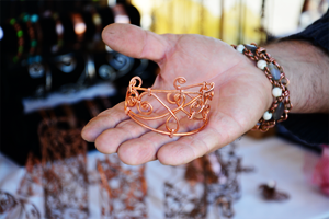 Copper wire bracelets