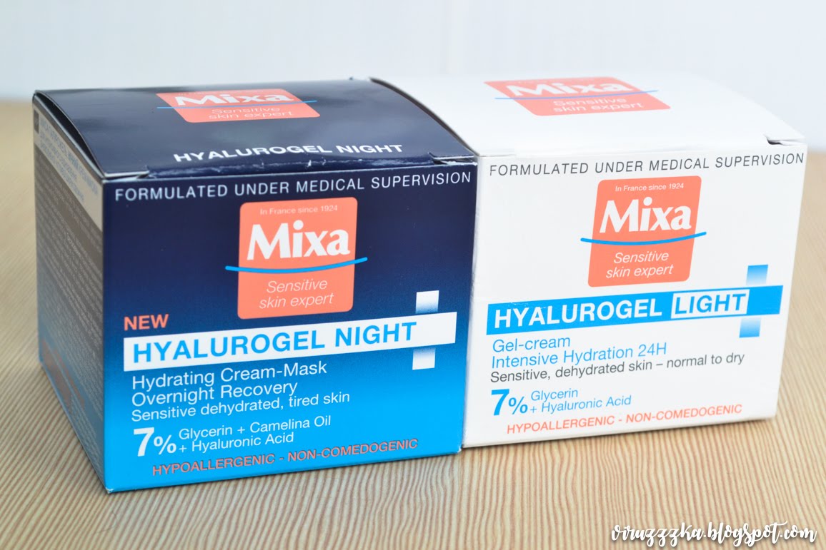 Mixa Hyalurogel Light Gel-Cream & Night Hydrating Cream-Mask Set Review
