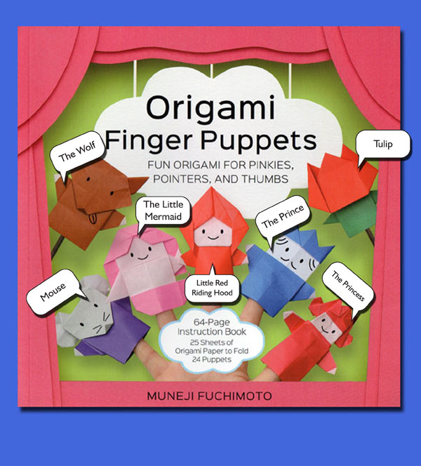 The Papercraft Post Origami Finger Puppets, by Muneji Fuchimoto. Review.
