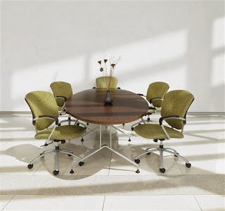 Alba Elliptical Conference Table by Global