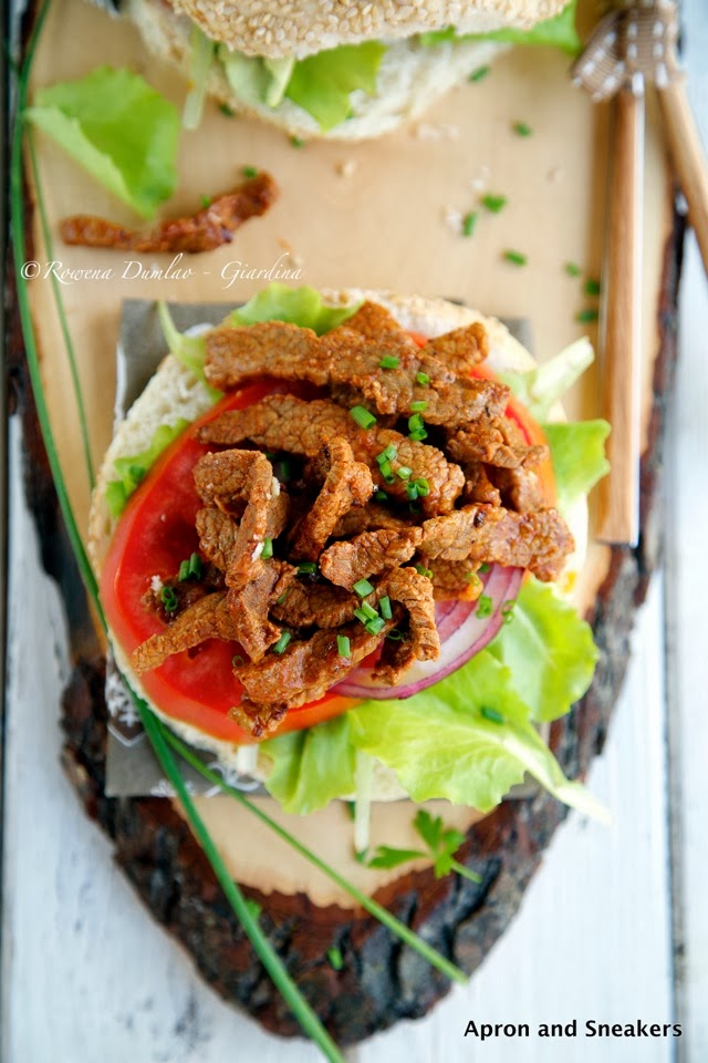 Pepper and Paprika Beef Sandwich
