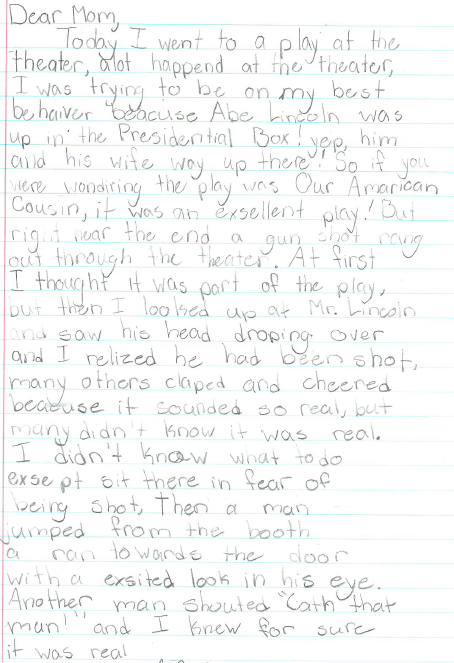 Thelen's Thinkers: Civil War Era Diary Entries or Notes Home