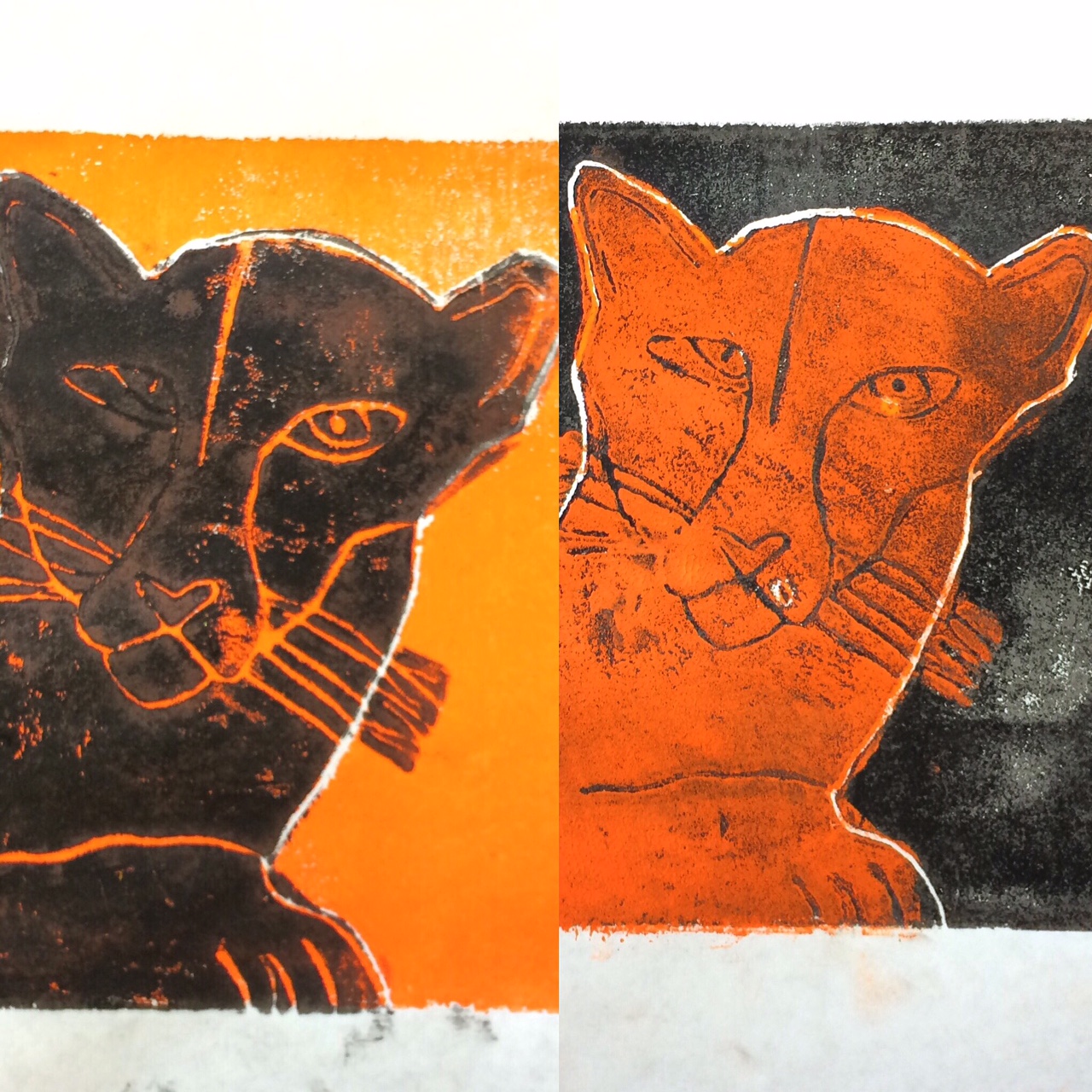 Make A Mark Baron Batch inspired Reduction prints