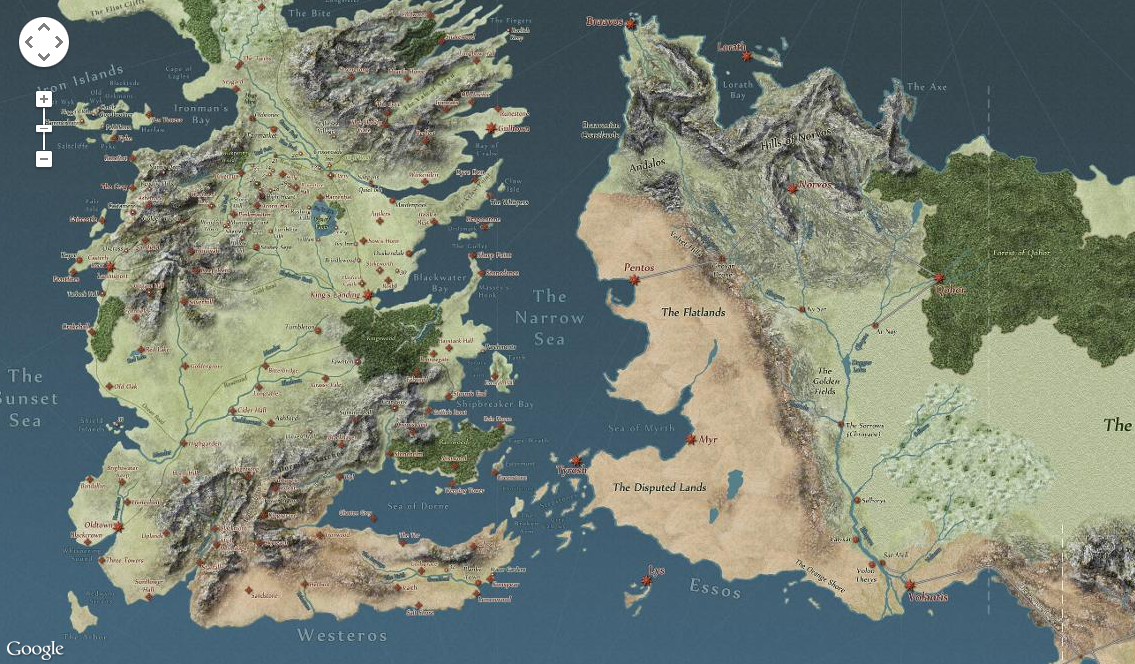World Maximum©: Game of Thrones ganha mapa online