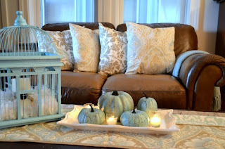 image turquoise Pumpkin Halloween decorating