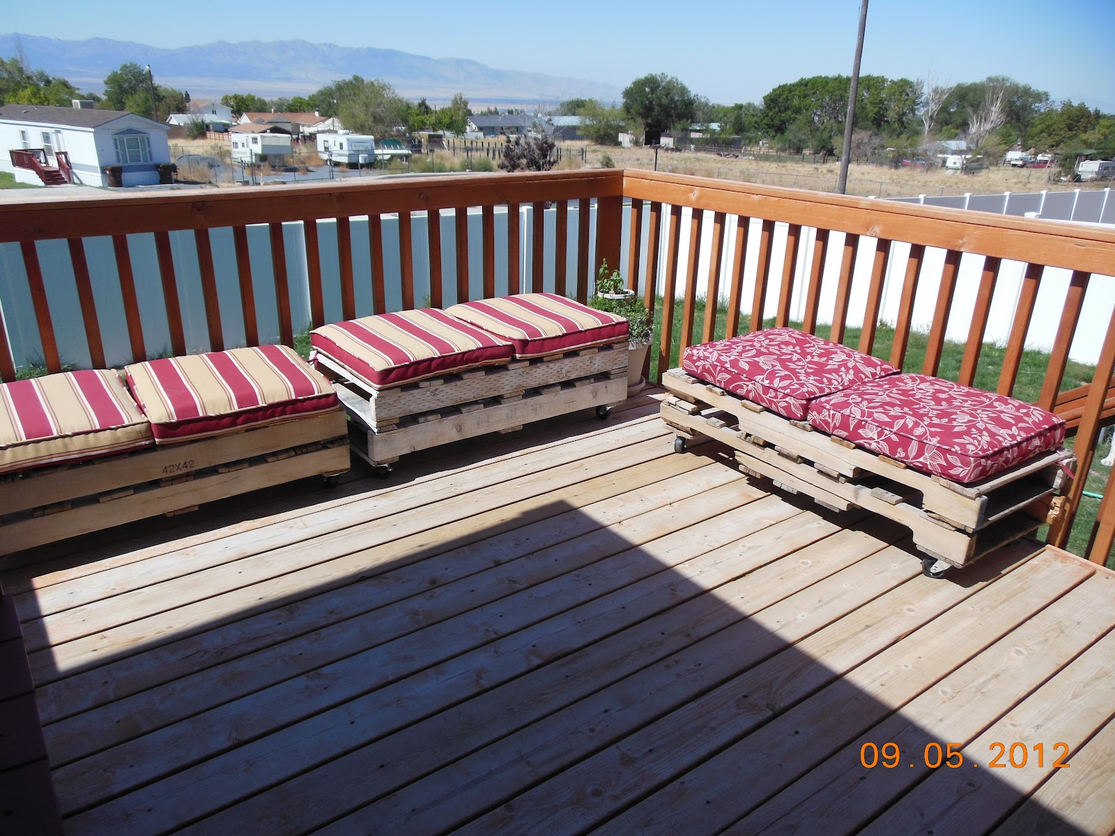 She desperately wanted some patio furniture. I had several pallets 