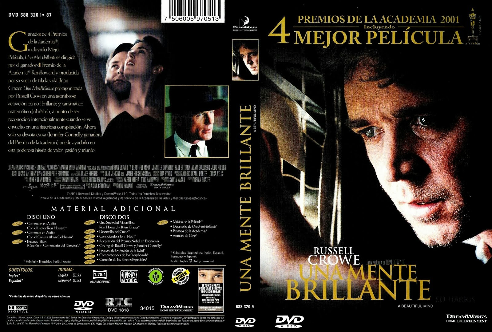 PELICULAS DVD FULL Una Mente Brillante 2001 PELICULAS DVD FULL Una Mente Brillante 2001