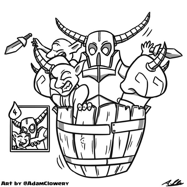 10 Mewarnai Gambar COC Clash Of Clans