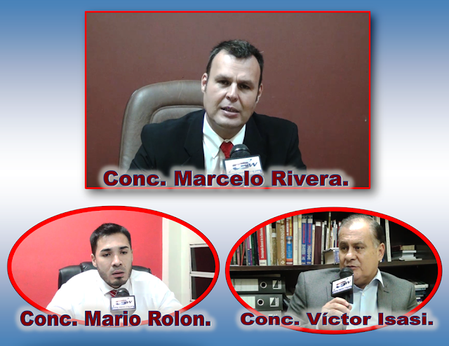 Fernando de la Mora: Los Concejales Rivera, Isasi y Rolon, sobre la última sesión de Febrero.