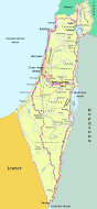 Карта Израиля. Расстояния между городами.                      Нажмите на картинку: