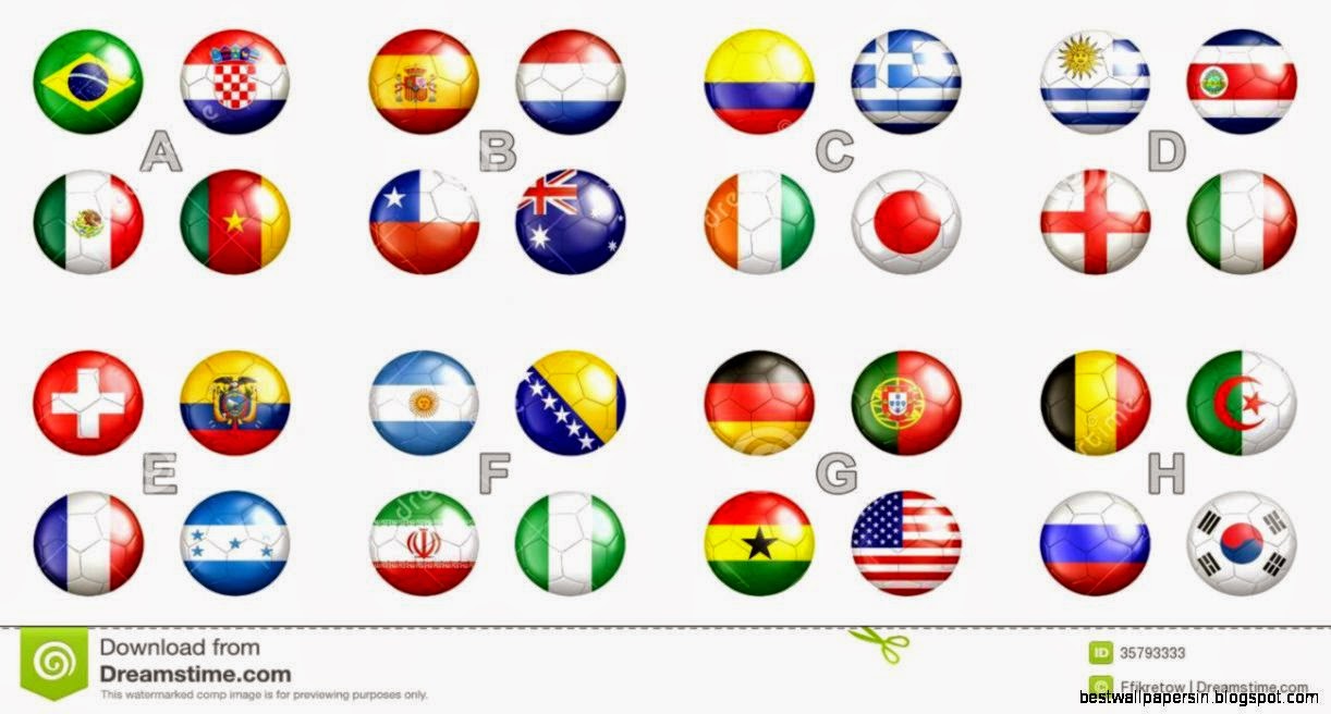 FIFA World Cup 2014 Team Flags Stock Photos   Image 35793333