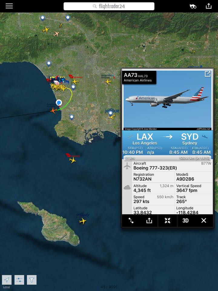 Loud Low Flying Planes at Night From LAX