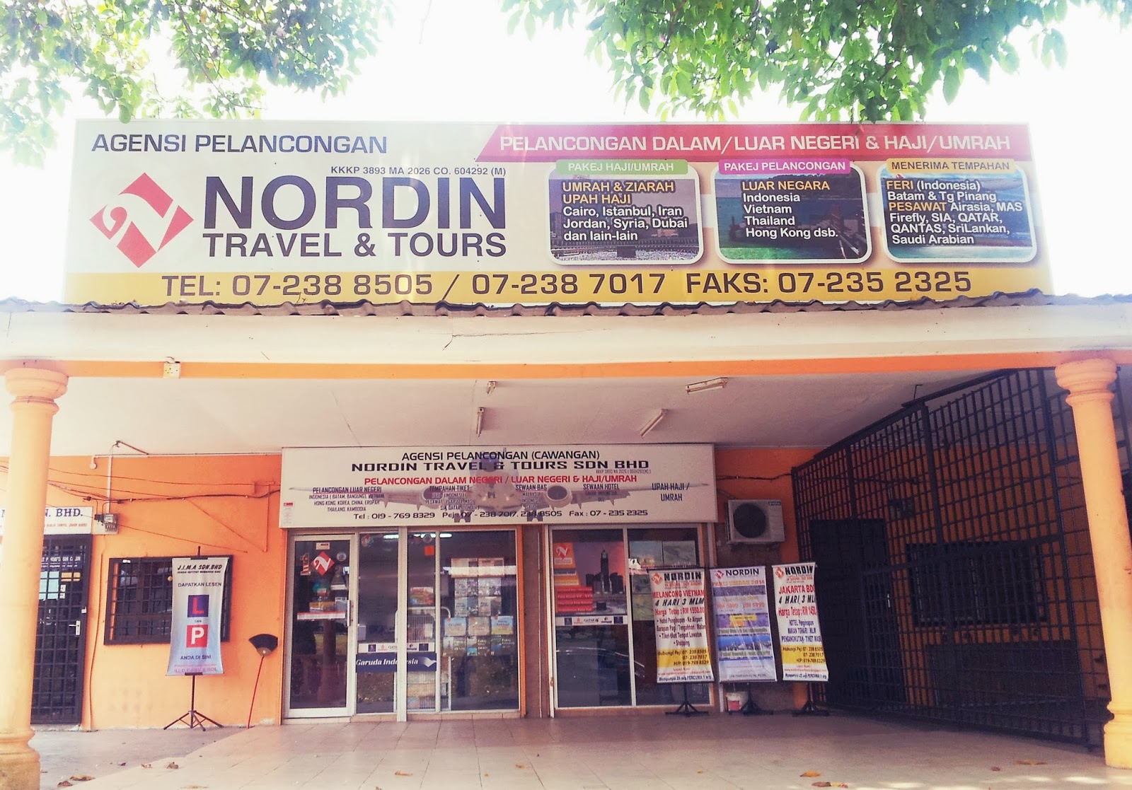 Nordin Travel Tours Sdn Bhd: Hubungi Kami