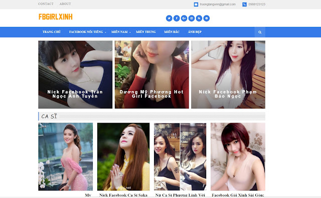 Share theme Gái Xinh Facebook đẹp , theme blogger hình ảnh