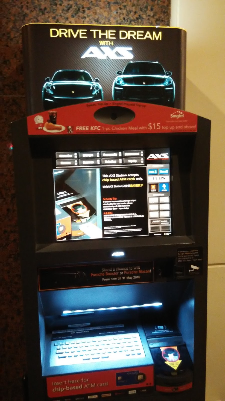 Our Journey Singapore Tampines MRT Tampines AXS Machine