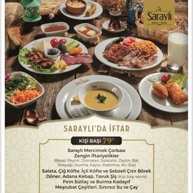 SARAYLI DÖNER BAŞAKŞEHİR İSTANBUL İFTAR SAHUR MENÜLERİ Ne Kadara Yenir?