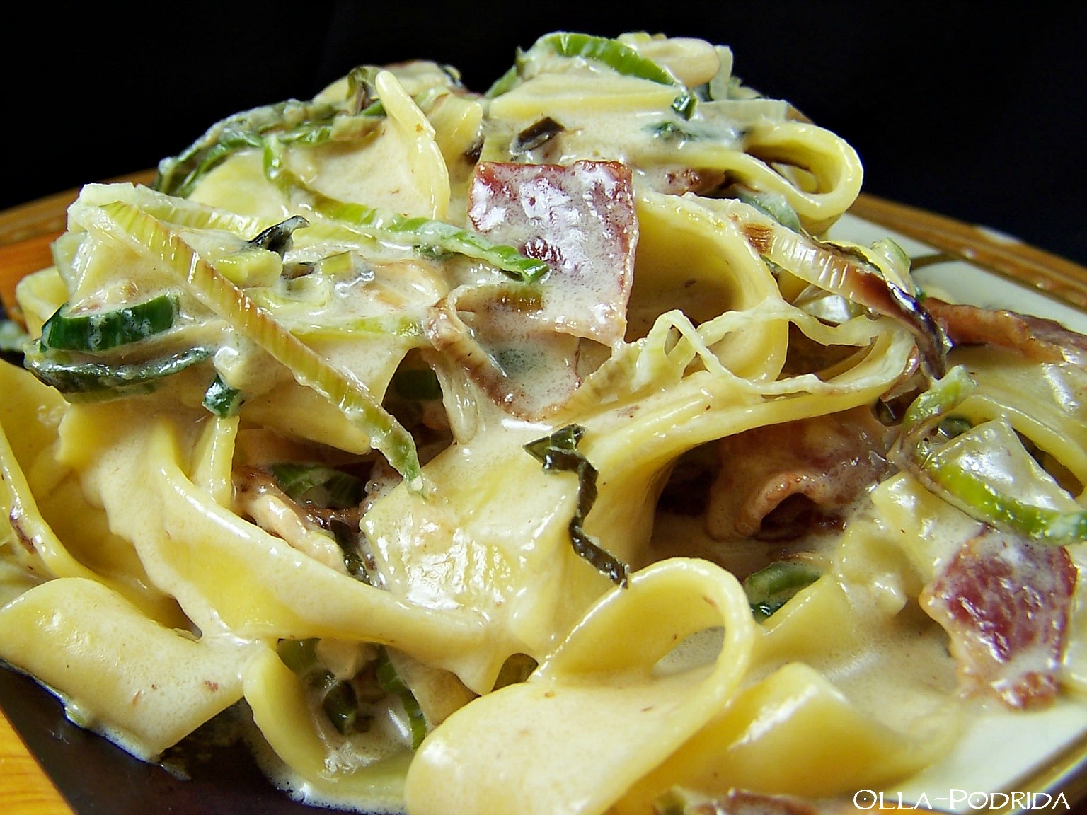 OllaPodrida Creamy Pasta with Asparagus &