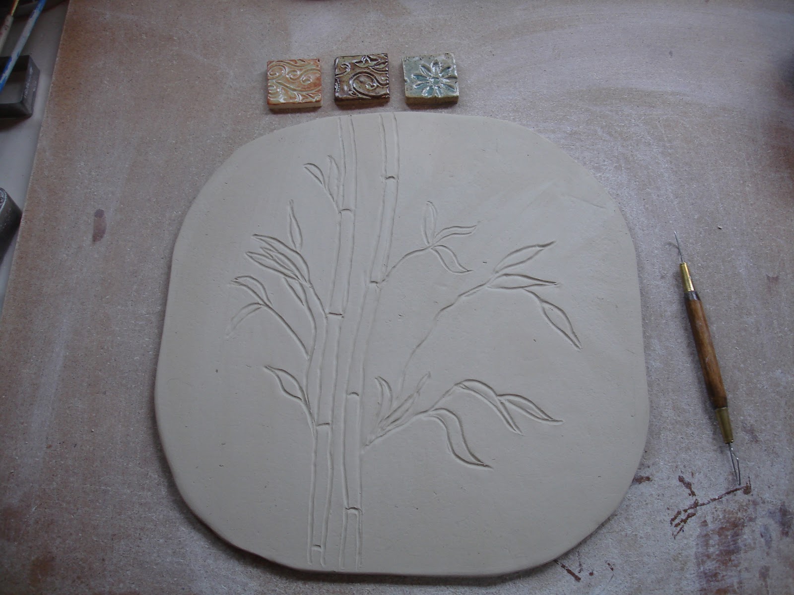 Blue Starr Gallery Bamboo Plate