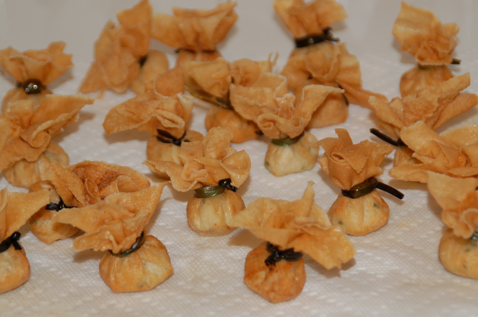 Art is in the kitchen Golden Baskets Thai Inspired Appetizers