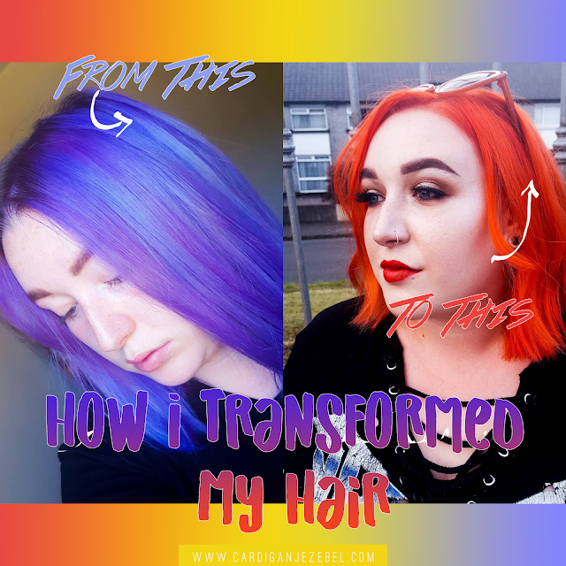 How I Transformed My Hair From Purple To Orange