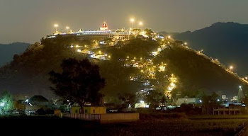 Night View of Hill Temple