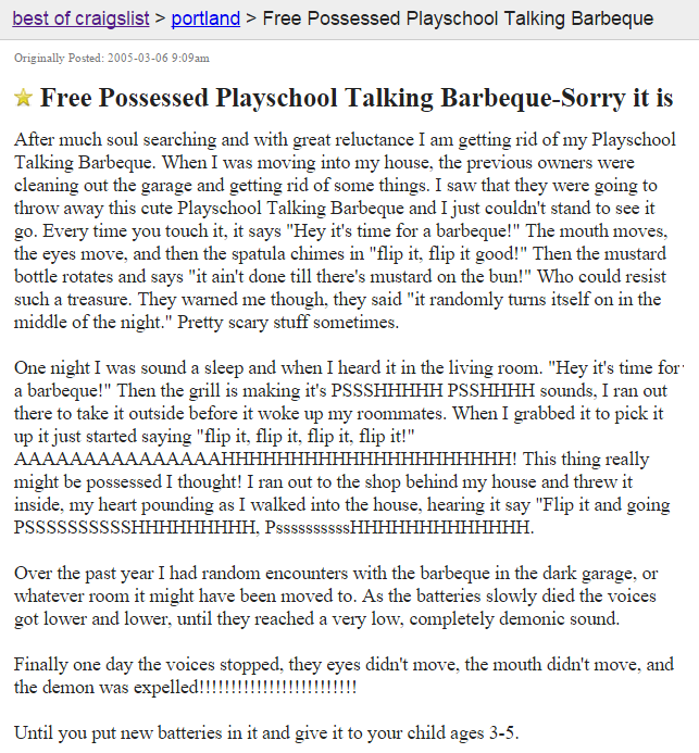 Halloween Countdown Craigslist S 13 Most Haunted Craigslist