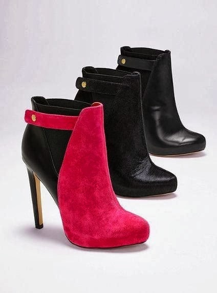 Collection NEW Black Color Block Side-strap Bootie. | High fashion