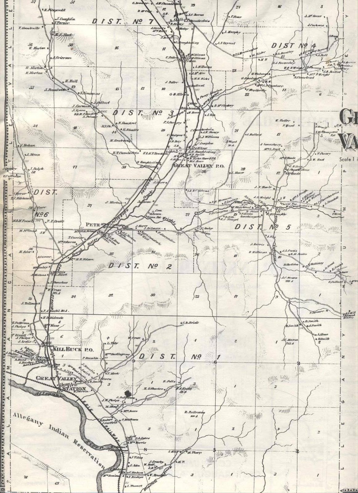 Wisteria Mappy Monday The Town of Great Valley, Cattaraugus County