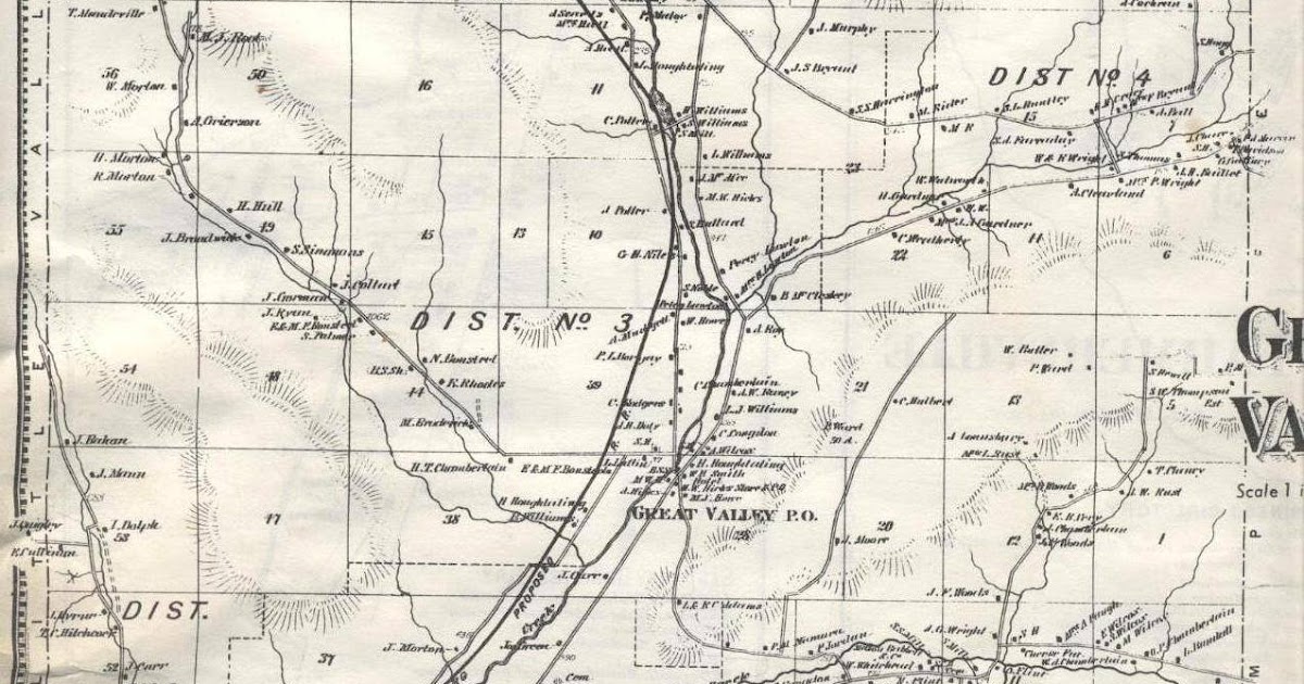 Mappy Monday The Town of Great Valley, Cattaraugus County, New York