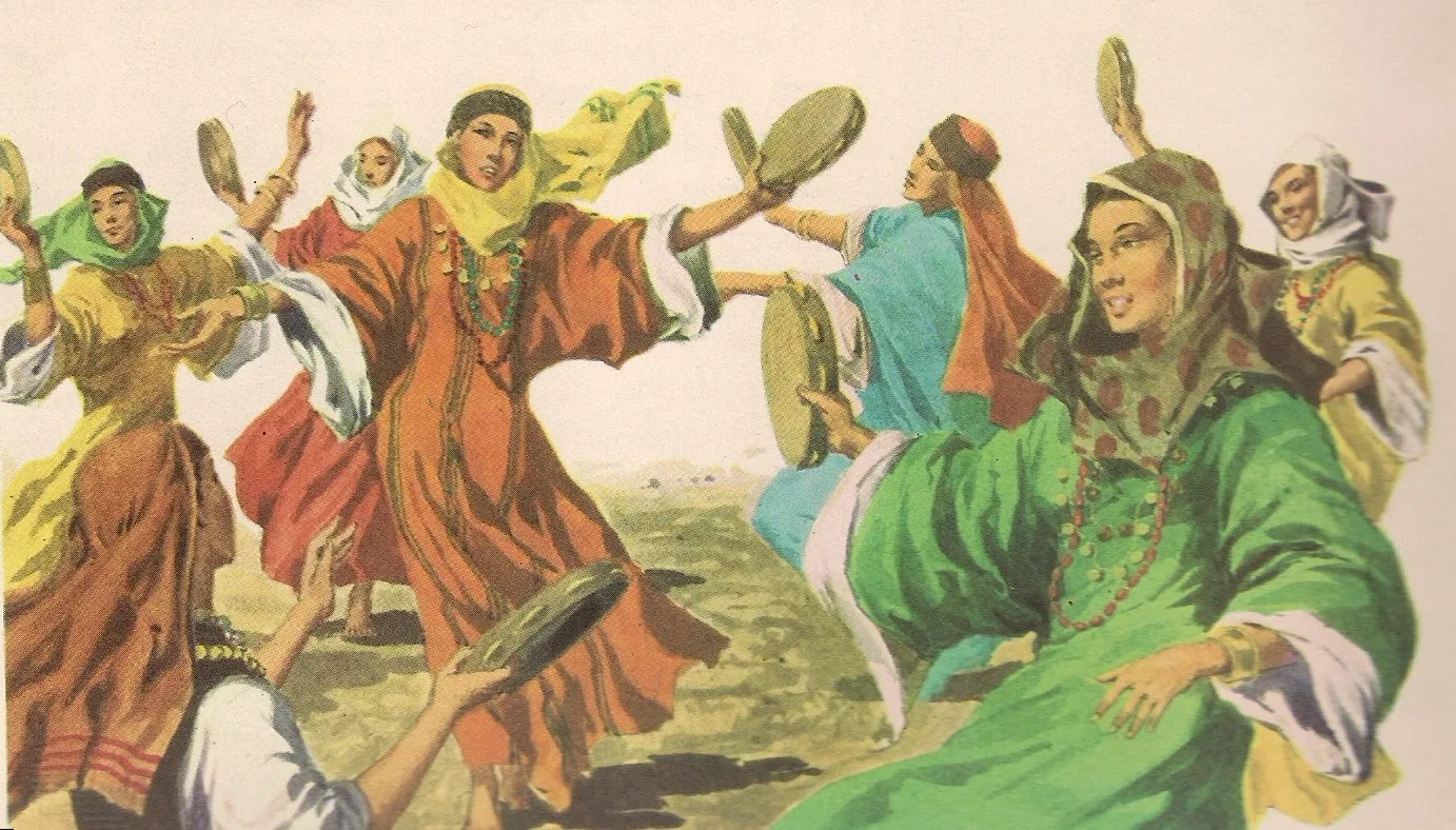 Mulheres israelitas dançando