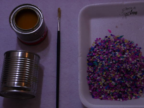 Maceteros con latas