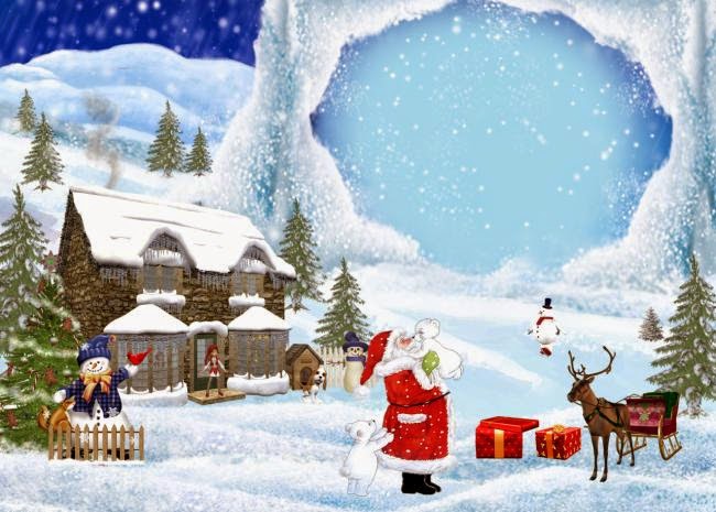 Christmas Free Printable Photo Frames. - Oh My Fiesta! in english