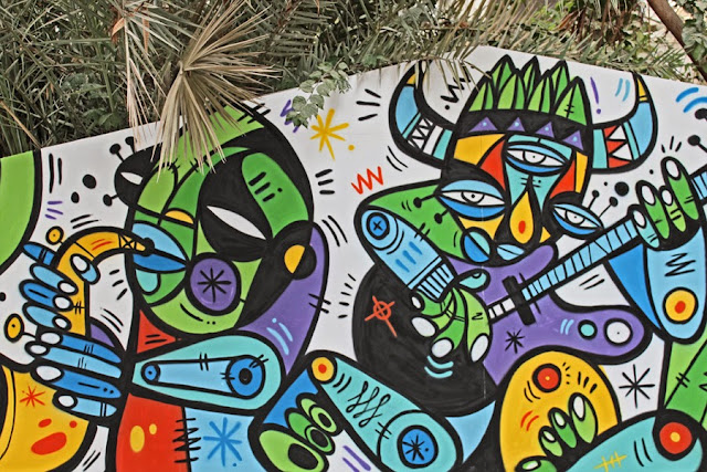 Street Art By Ruben Sanchez In the Al Bastakiya district of Dubai, United Arab Emirates. 2