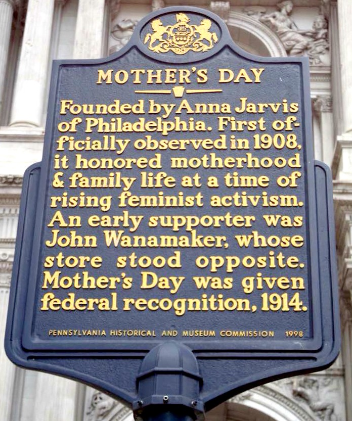 Pennsylvania & Beyond Travel Blog Mother’s Day Historical Marker in