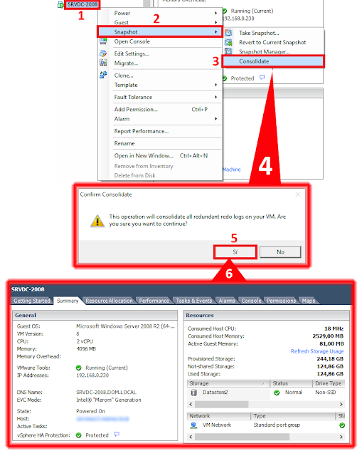 Pantallazos.es VMware Consolidate Snapshot