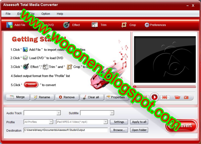 Конвертация 5. Xilisoft Video Converter картинки PNG.