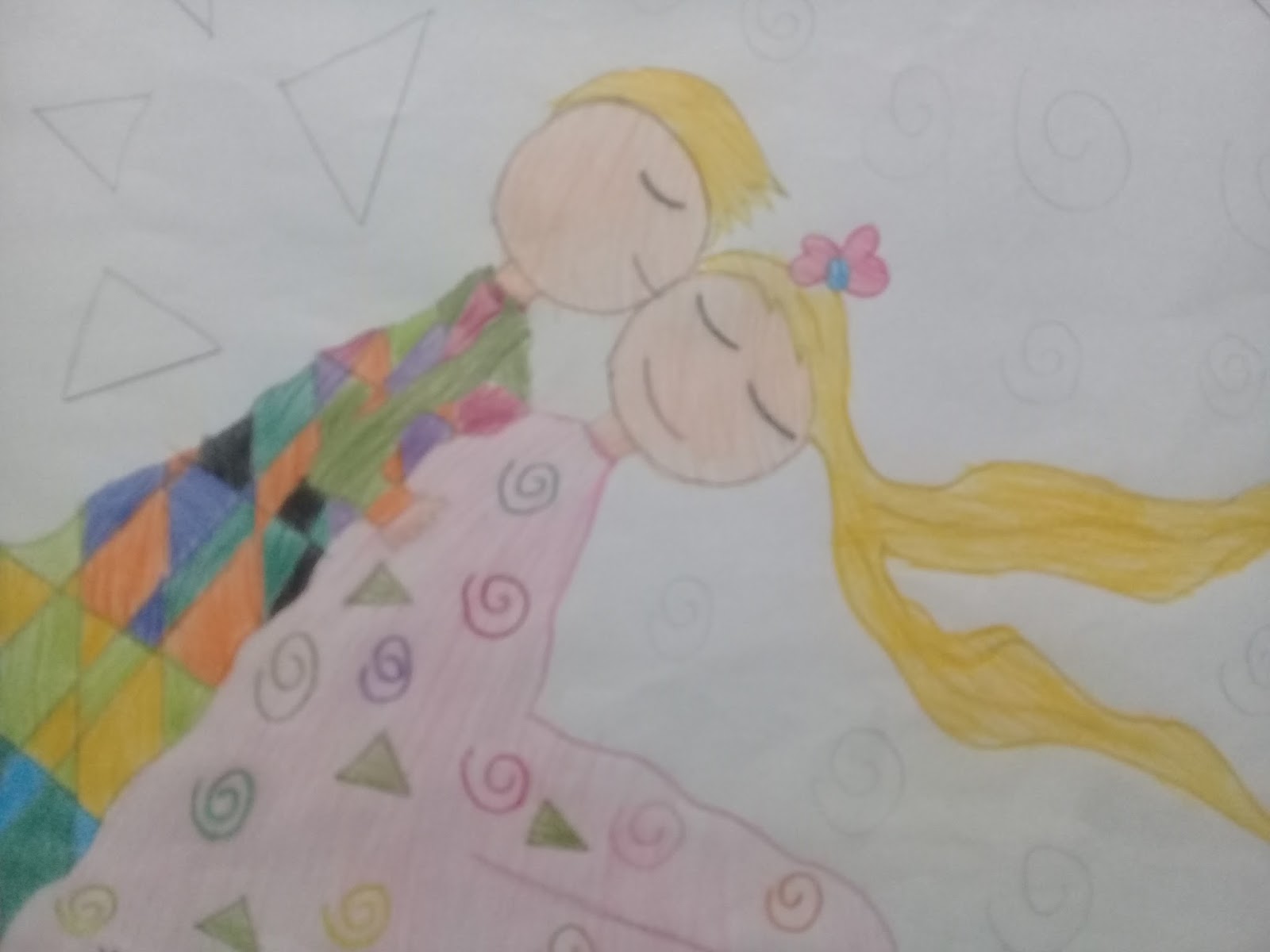 EMEB Prefeito Frederico Lampe Releitura da obra O Beijo de Gustav Klimt