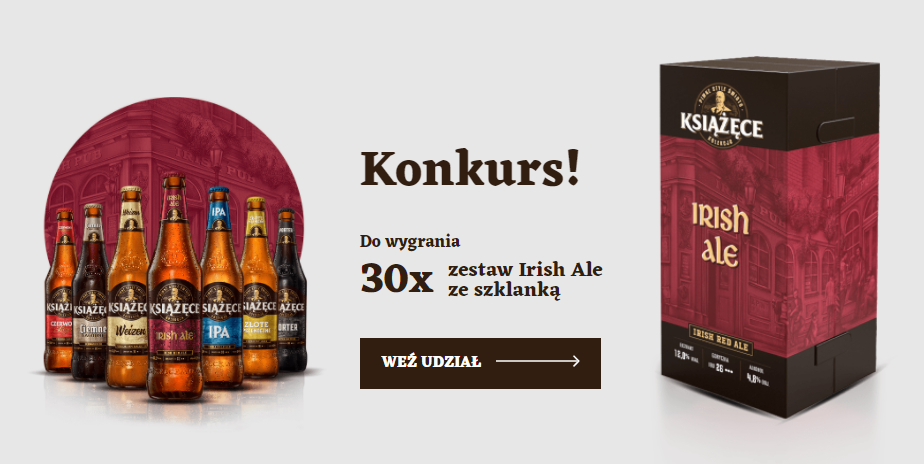 Wygraj zestaw Książęce Irish Ale Konkurs