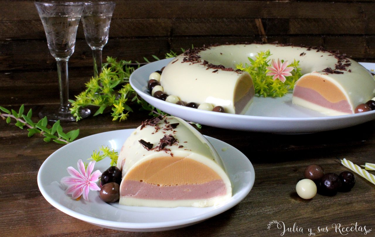 JULIA Y SUS RECETAS: Flotatina de vainilla , chocolate y dulce de leche